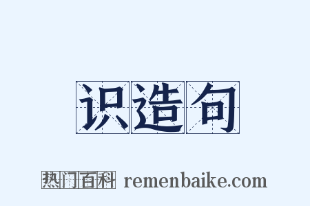 识造句是什么意思的图片